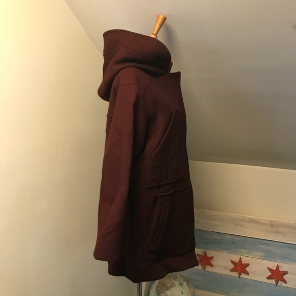The Kooples Maroon Red Pea Coat 36 - Picture 3 of 7